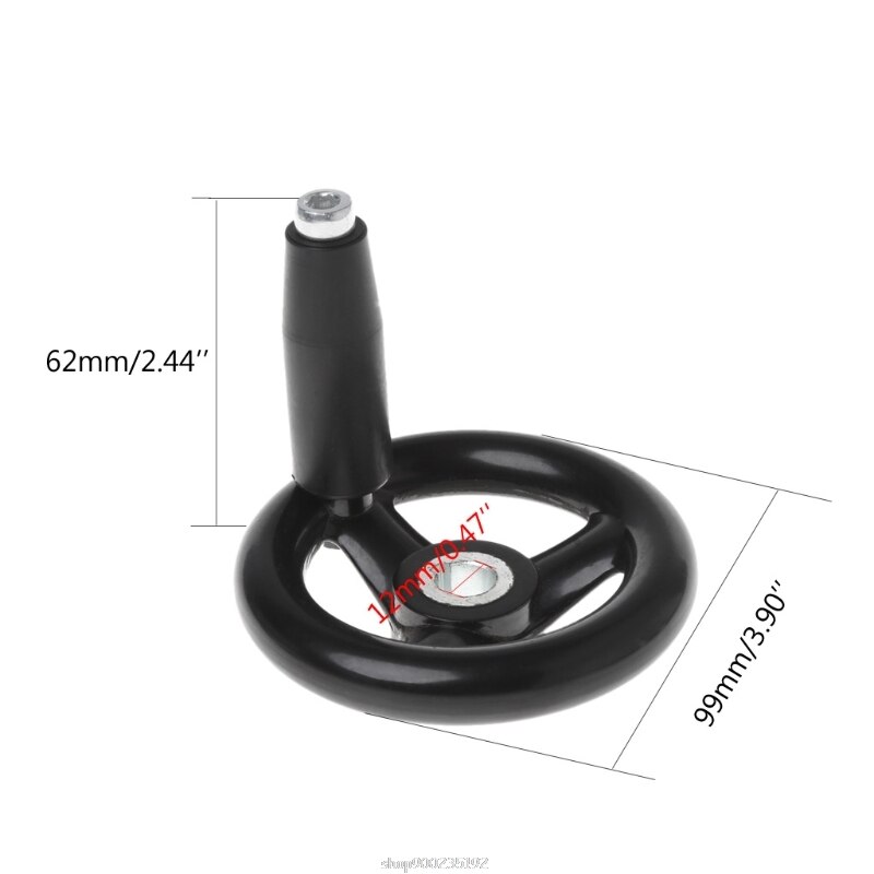 3.9\" Diameter Hand Wheel w/ Revolving Handle For Milling Machine O15 20