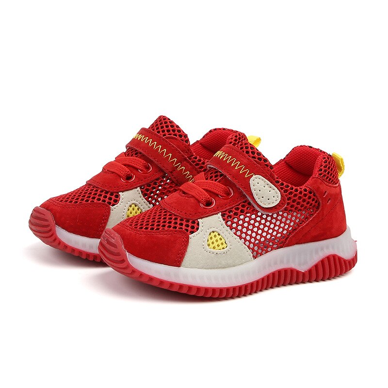 Zapatos Deportivos informales para niños y niñas, zapatillas de malla transpirables, a la , para primavera y otoño