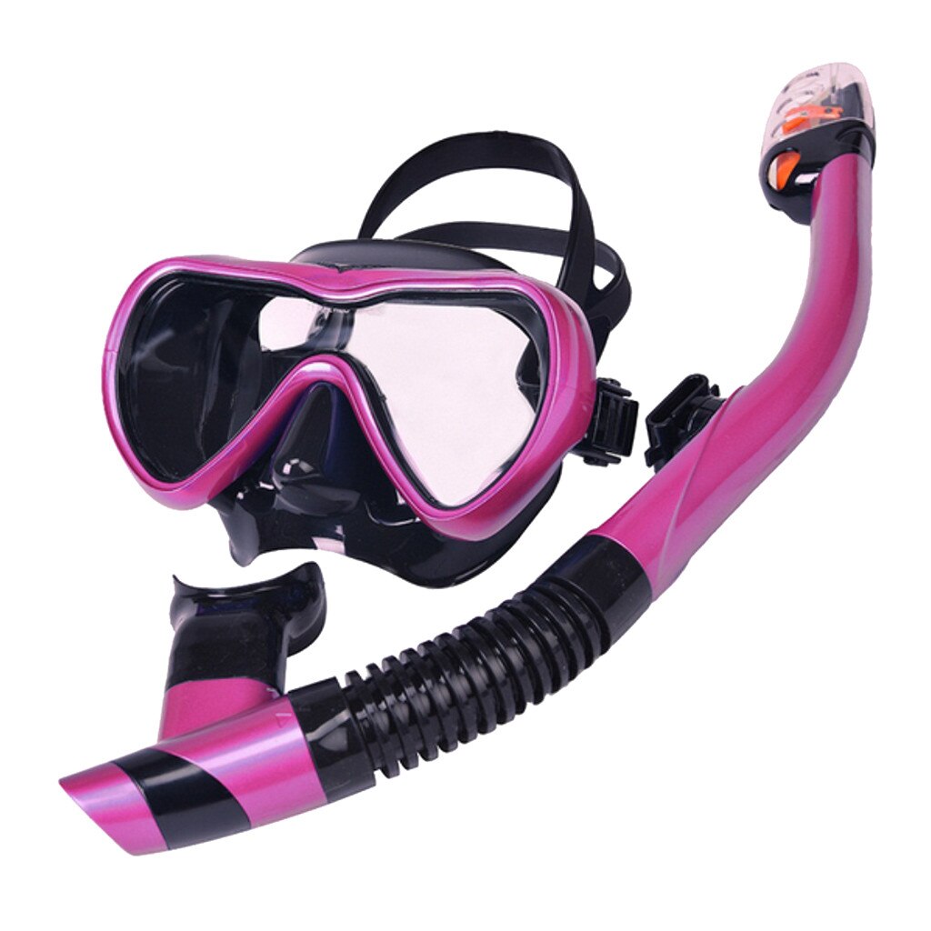 Unisex Diving Masks Snorkel Set Snorkeling Diving Equipment Silicone Diving Snorkeling Glasses Set Подводная Охота: H