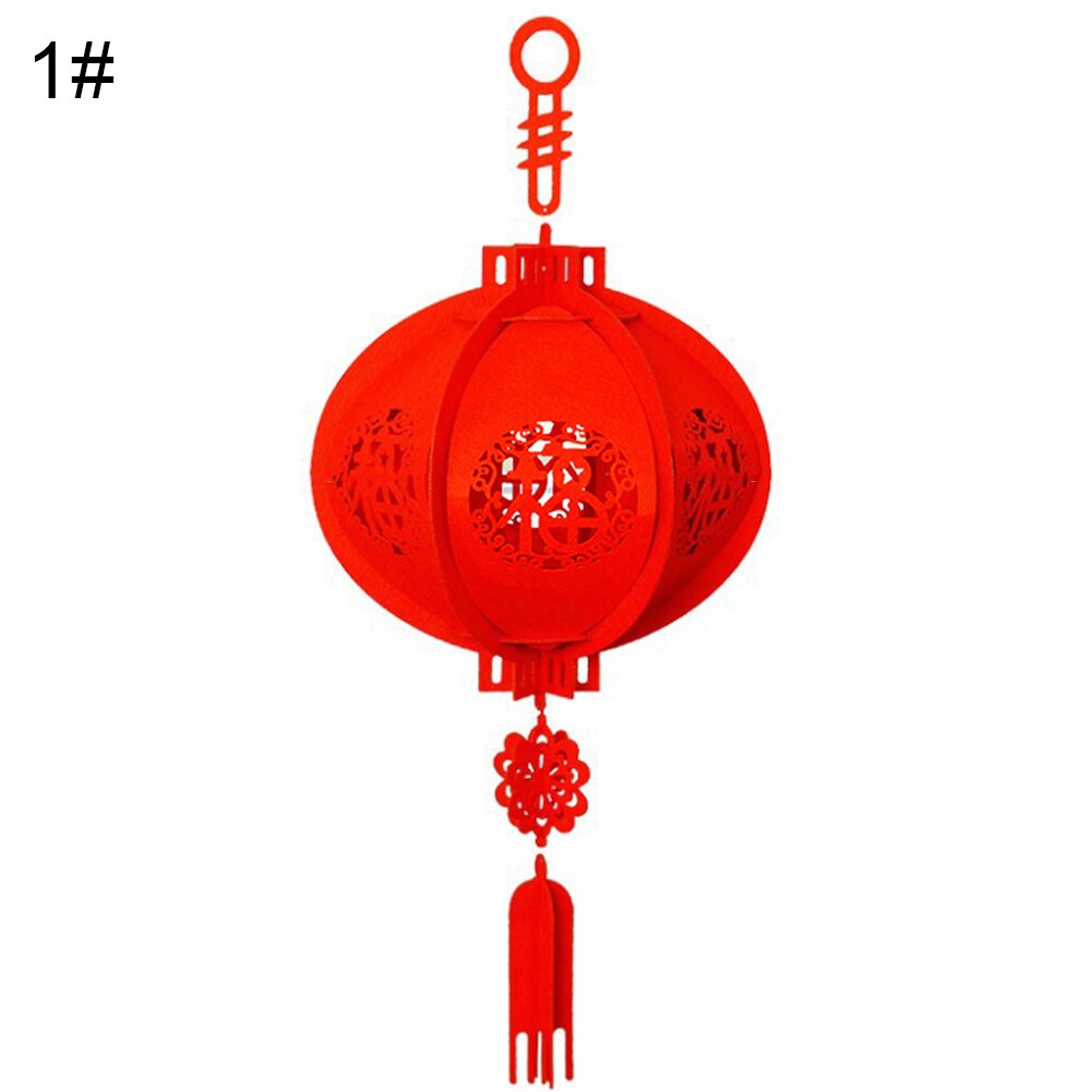 Hængende godt held og lykke kinesisk lanterne kinesisk rød lanterne forårsfestival heldig lanterne ornamenter – Grandado