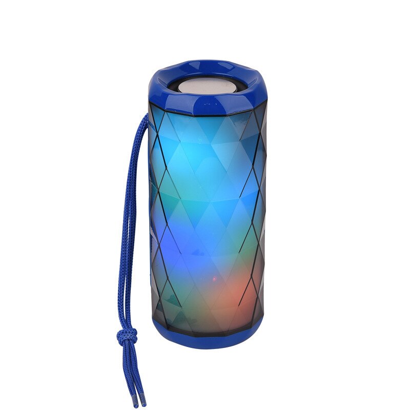 Portable Bluetooth Speaker Tg167 Bas Kleur Cool Polygonal Waterdichte Draadloze Speaker, High-Definition Ruisonderdrukking,: blue