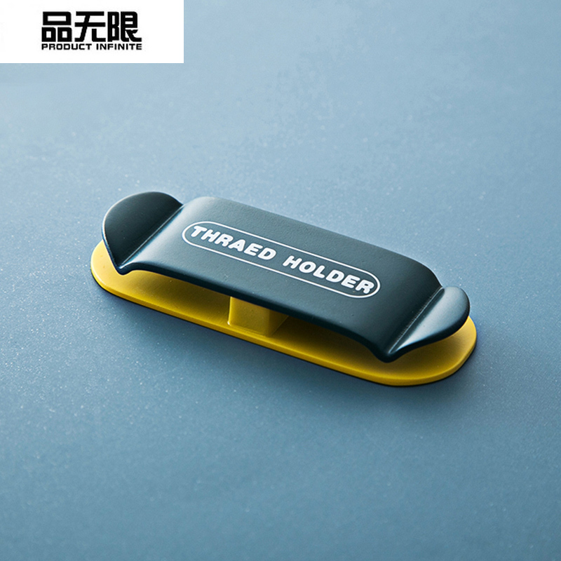 4pcs Power plug hook Kitchen plug holder Wire sorting and storage Multifunctional wall hanging hook Nail free No punching: Deep blue 4pcs