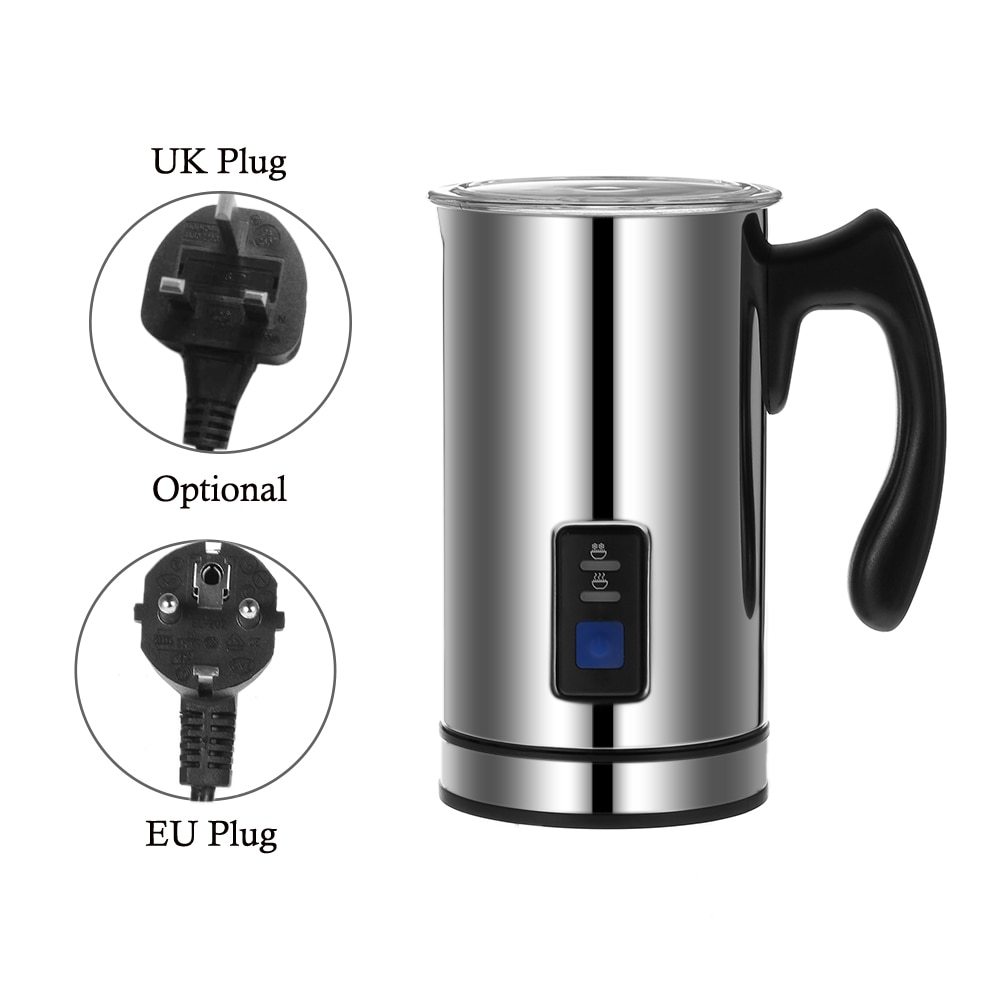 Homgeek Rvs Koffiezetapparaat Automatische Elektrische Melkopschuimer 220 V Foamer Opschuimen Verwarming Melk Warmer Schuim Koffie Pot