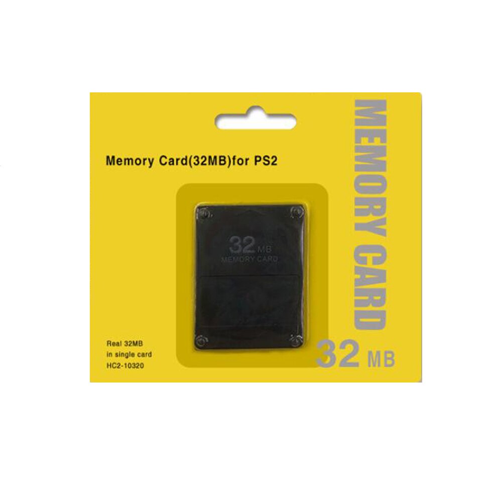 Brand & Black 8MB16MB 32MB 32 MB Memory Card For SONY PS2 Playstation 2 Top: 32MB