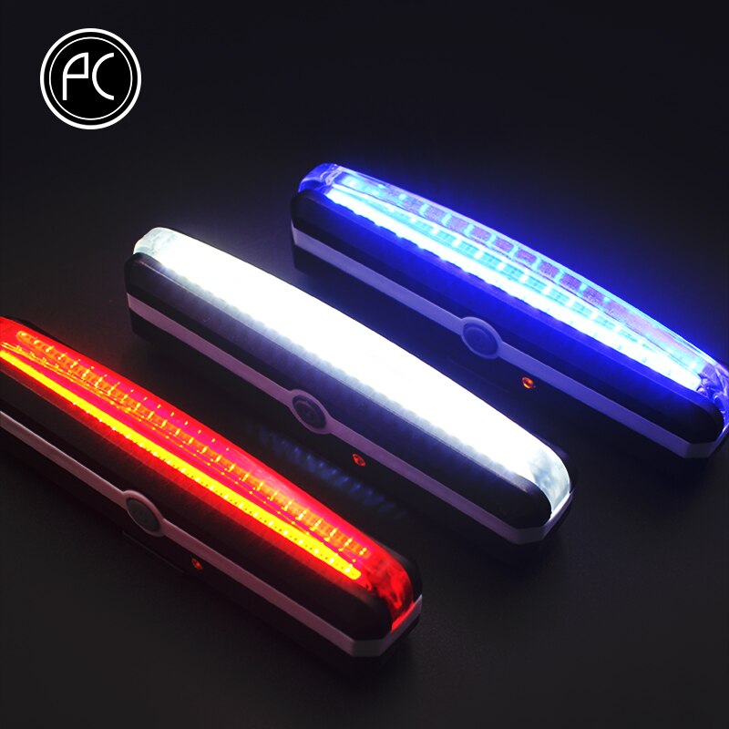 PCycling Fietslicht Staart Achter Licht Led 5 Kleuren Waterdichte Licht USB Lading Fiets Lamp Fietsen Veiligheid Accessoires
