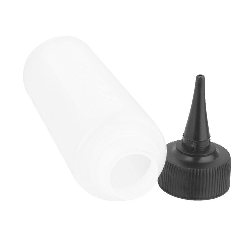 150ml salonger hårfärg mätning applikator flaska skala frisörverktyg