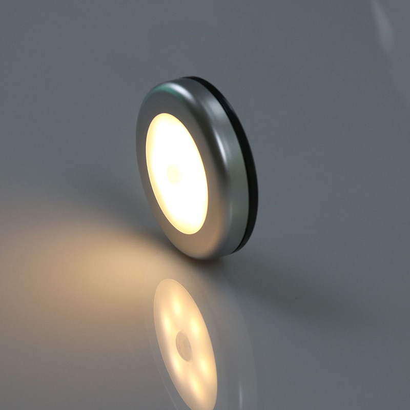 SOLLED PIR Motion Sensor 6 LED Nachtlampje Magnetische Wandlamp Warm Wit Licht Kast Licht Stick-overal