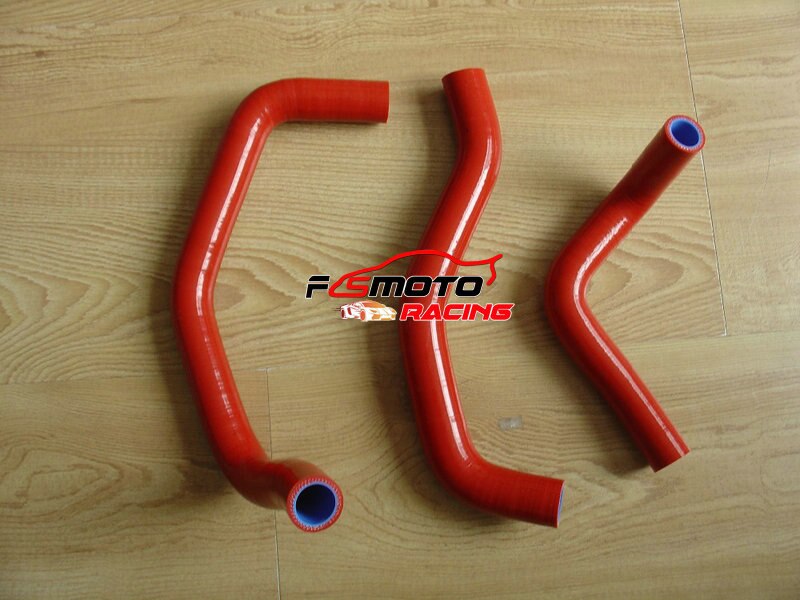 Mærke silikone radiator slange passer til kawasaki  zx6r ninja 03 04 2003 2004 rød