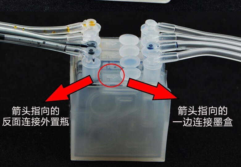 SENSO Unico ritorno-valvola di INCHIOSTRO, cartuccia ciss serranda di inchiostro per FAI DA TE nero