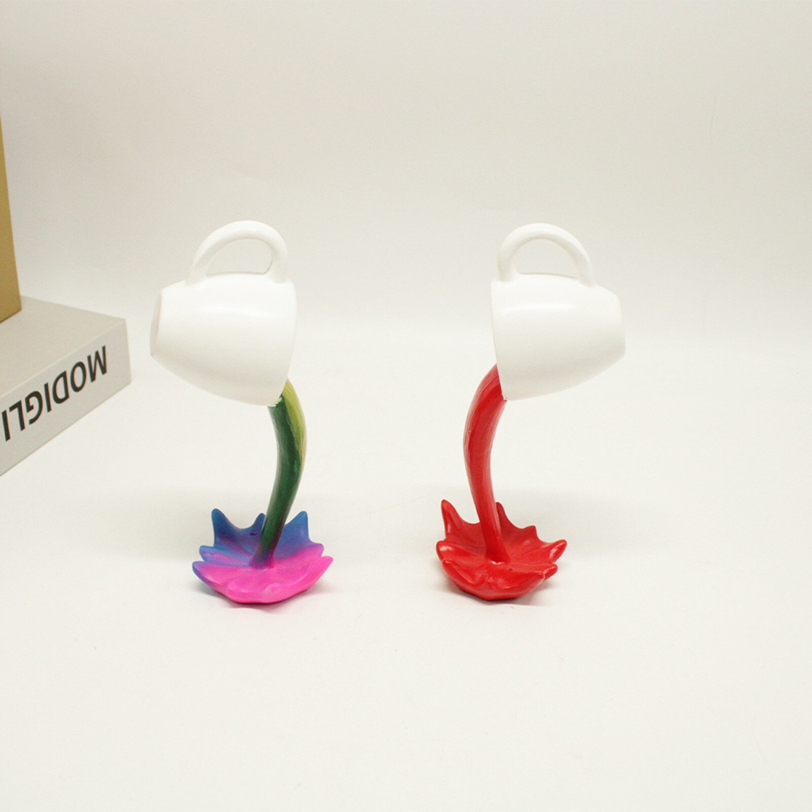 4 # Drijvende Morsen Koffie Cup Sculptuur Keuken Decoratie Morsen Magic Gieten Splash Creatieve Koffie Mok Home Decoratie