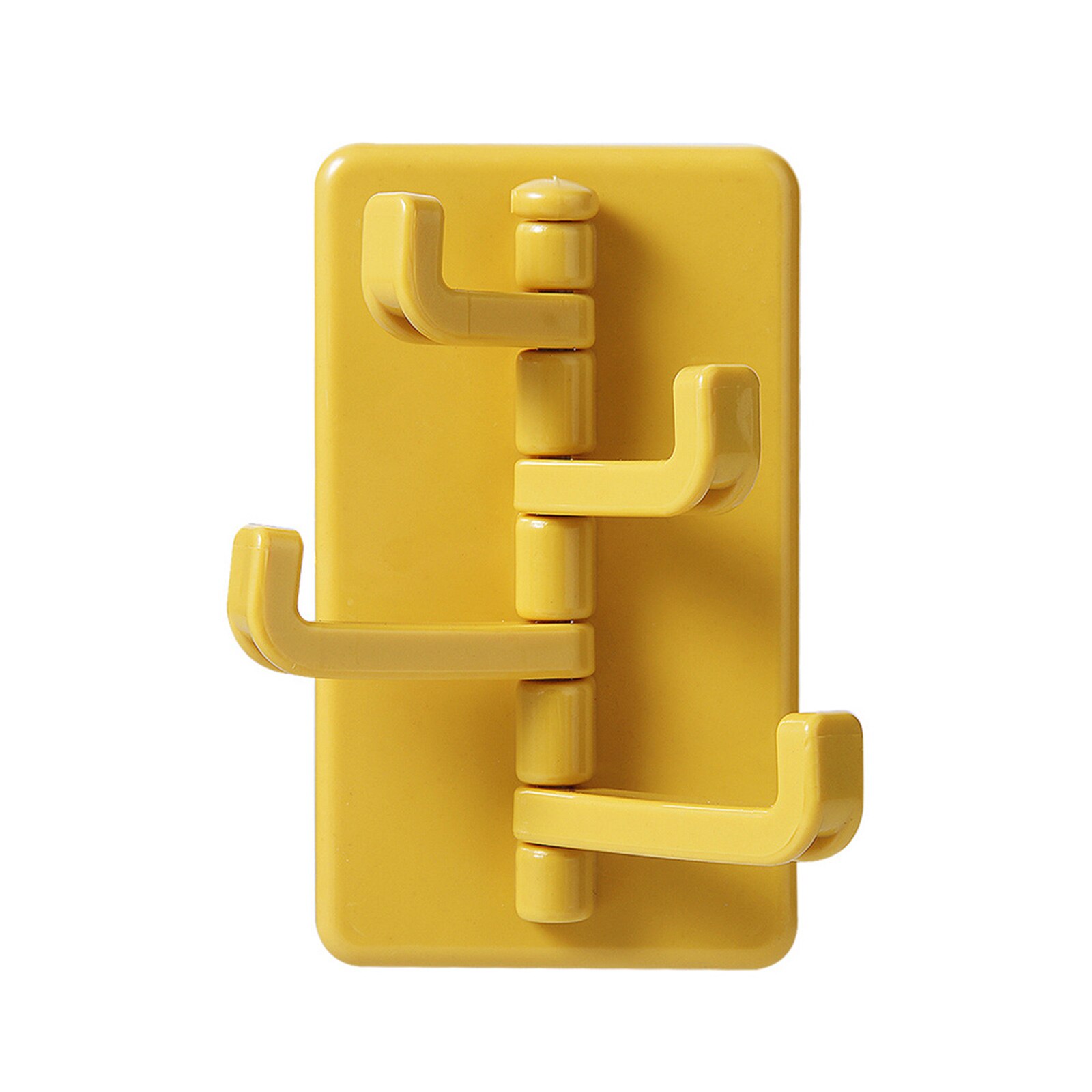 Gancho giratorio multiusos, gancho de 4 eslabones, estante de pared para baño, toallero, sin perforación y sin huellas, WWO