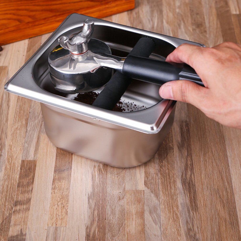 Durable Stainless Steel Coffee Grounds Bucket Coffee Machine Accessories Large Capacity Removable Waste Dregs Bucket