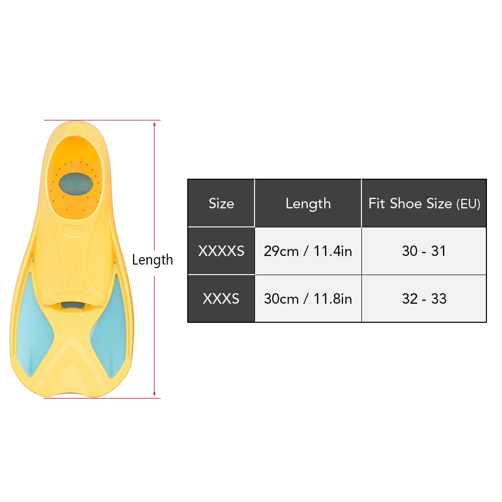 Swimming Fins Girls Boys Snorkeling Foot Flippers KIDS Diving Fins Beginner Swimming Equipment Portable kids diving Flippers