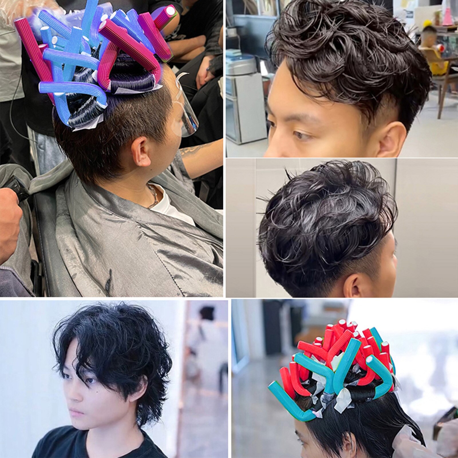 10pcs Sponge Hair Curlers Flexible Curling Rods Hair Twist Hair Curlers Set Twist Foam Hair Rollers No Heat Hair Rods Rollers