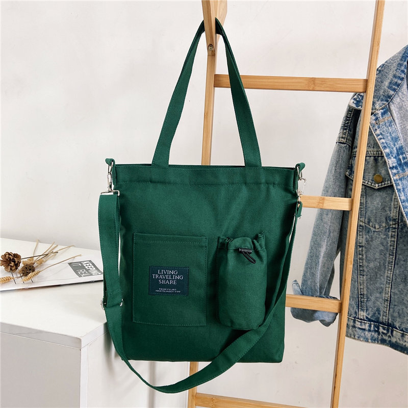 Käufer Taschen Für Frauen Tote Einfache fest Farbe Große Kapazität Handtasche Günstige frauen Tasche Schulter Leinwand Crossbody