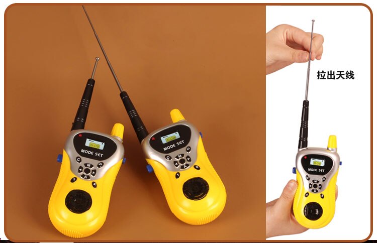 A Pair Walkie Talkie Kids Radio 0.5w Amateur Talkly Children Transceiver Intercom Educational Unisex Plastic Interactive