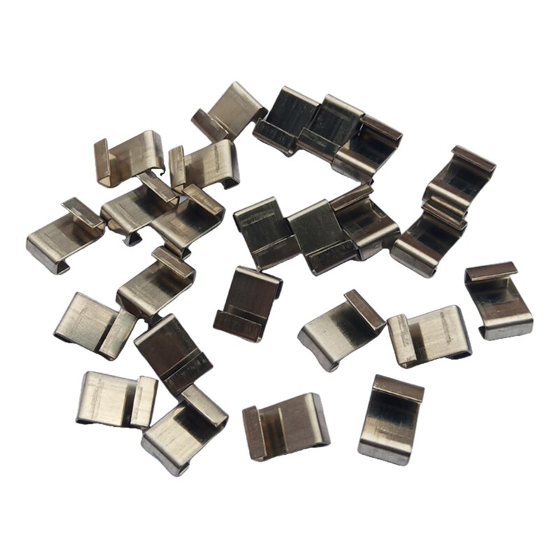 -25Pcs Stainless Steel Z-Lap Type Greenhouse Glazing Clips Garden Supplies Clips