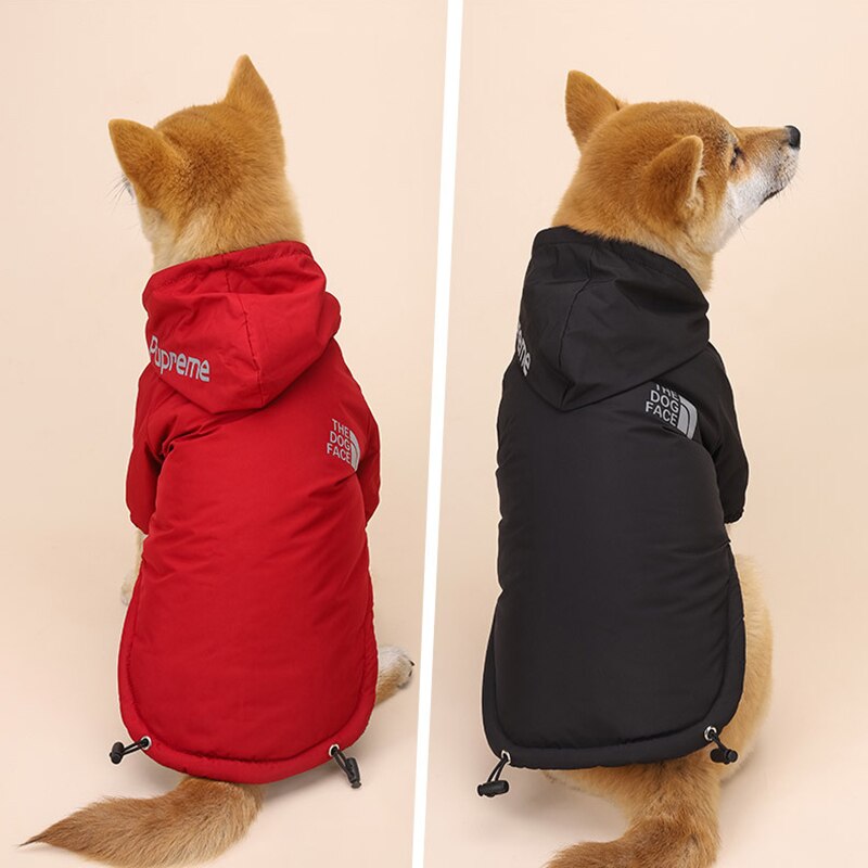 Herfst Winter Hond Kleding Reflecterende Hoodie Hond Gezicht Mode Huisdier Jas Winddicht Comfortabele Teddy Bulldog Jas