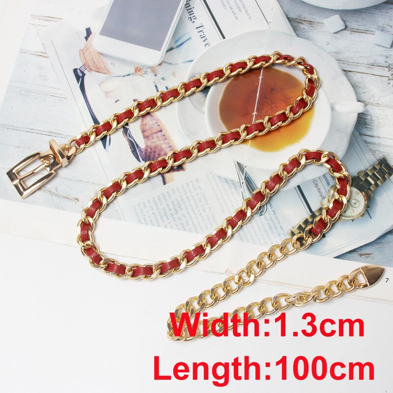 Cetiri Vrouwen Mode Metalen Heup Ketting Riem Elegante Goud Zilver Franjes Ring Taille Keten Kleding Riemen: Style 3