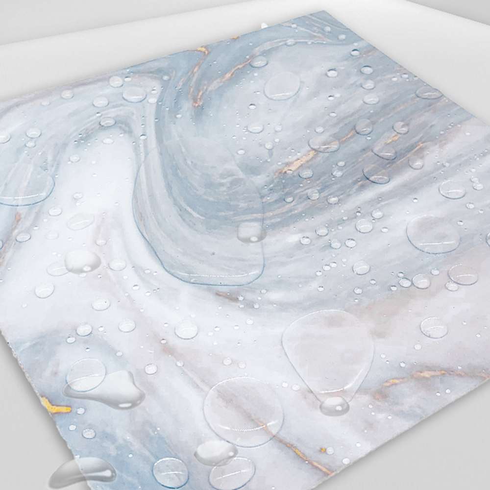 20pcs Imitation Marble Tile Sticker Bath Pearl White Non-slip Waterproof Wall Sticker Home Decor Wall Stickers Stick Tiles Panel