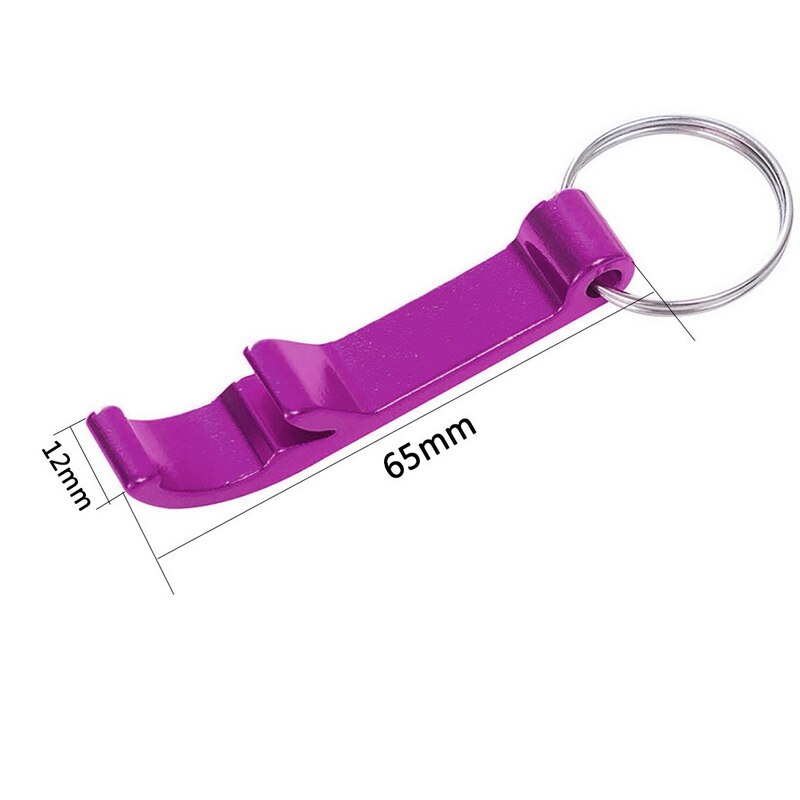 1Pc Deksel Schroef Jam Flesopener Keuken Suppliles 4 In 1 Blikopener Handleiding Antislip Twist Cap fles Launcher Opener: 65x12mm purple