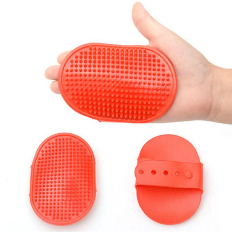SUEF Soft cat and dog bath brush rubber glove comb hair massage pet shower brush comfortable pet supplies@3