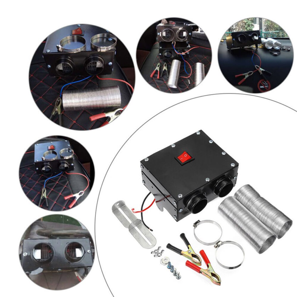 Descongelador de 24V, piezas de ABS negro, accesorios, Interior eléctrico de coche
