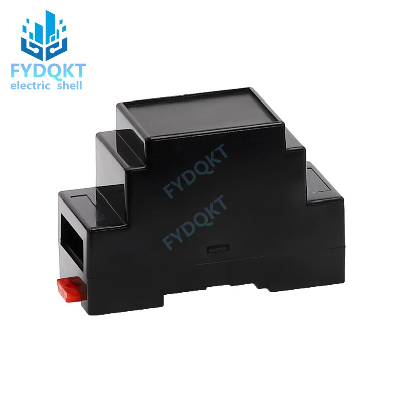 DIN Rail PLC Junction Box Plastic Electronics Box Project Case 88x37x59mm 35-Rail Mounting Instrument Housing ABS Shell