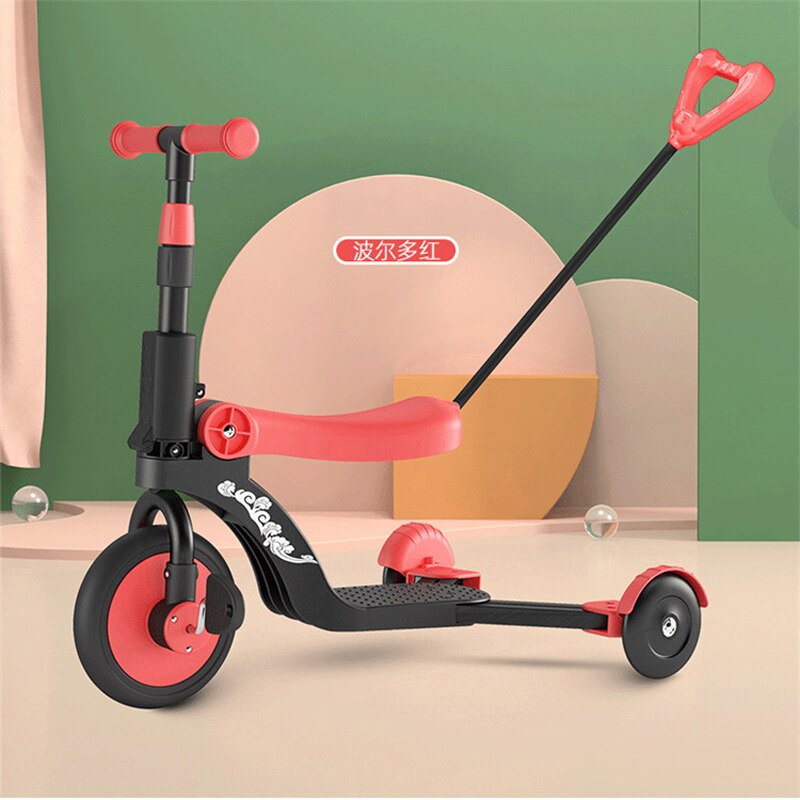 LazyChild 3-in-1 infante Trike pieghevole bambino bilancia bicicletta multifunzione ragazzo calcio scooter per passeggino regalo Dropshipping nuovo