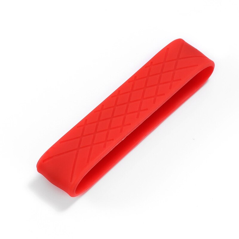 Kleurrijke Silicone Elastische Band Voor Vrouwen Mannen Metal Card Wallet Id Bank Crdeit Kaarthouders Accessoires: red