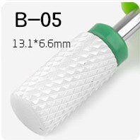 White 1 Pc Silicon Carbide Nail Drill Bits Flexible Polisher Manicure Machine Nail Accessories Electric Nail File Pedicure Tool: G-C-B05