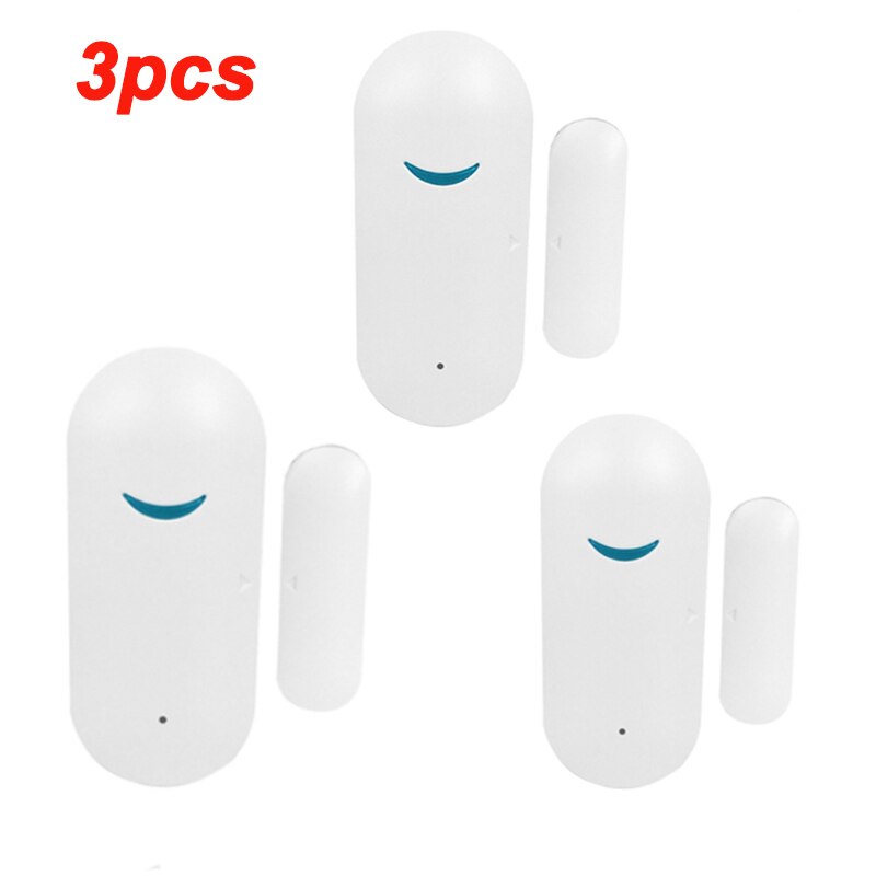 Tuya WiFi Door Sensor Smart Door Open/Closed Detectors Wifi Window Sensor Work With Alexa Google Home Smart Life App: 3 pieces