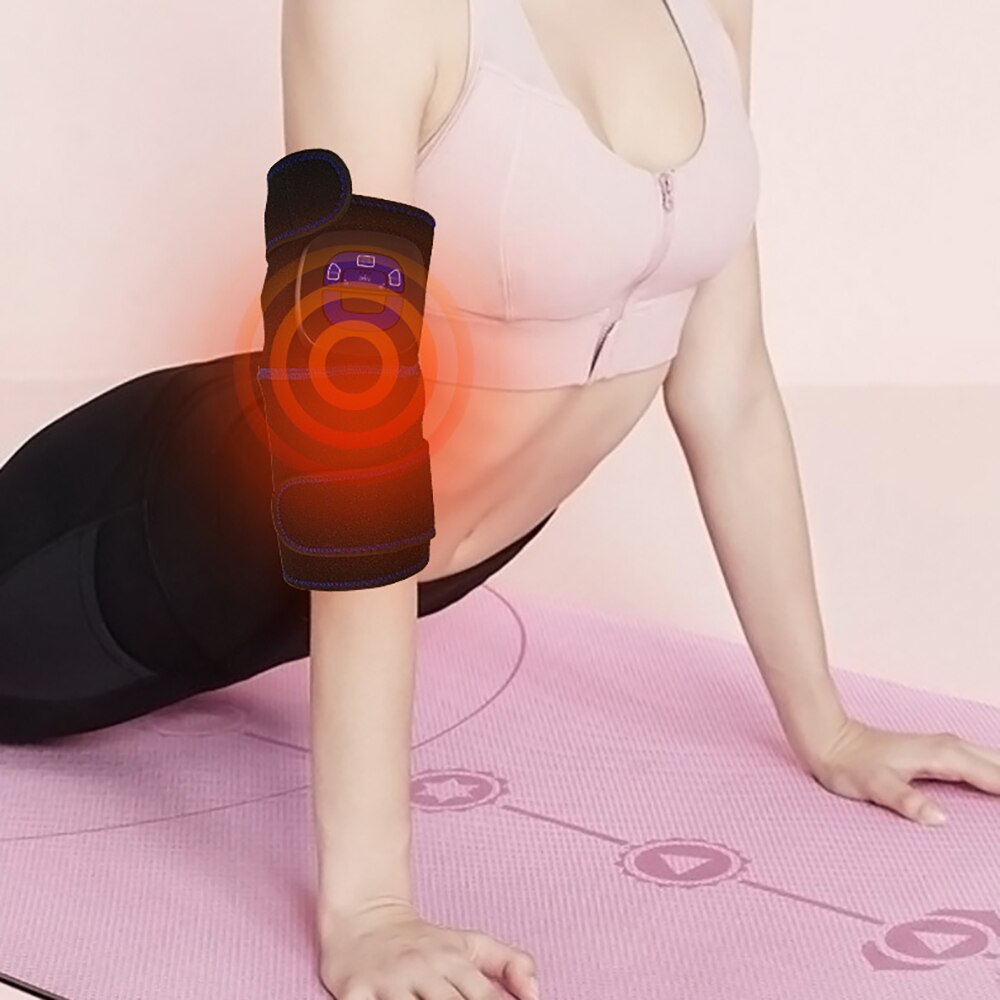 Electric Knee Massager Knee Joint Physiotherapy Heating Knee Pad Massager Knee Pad Vibration Massage Pain Relief Health Care