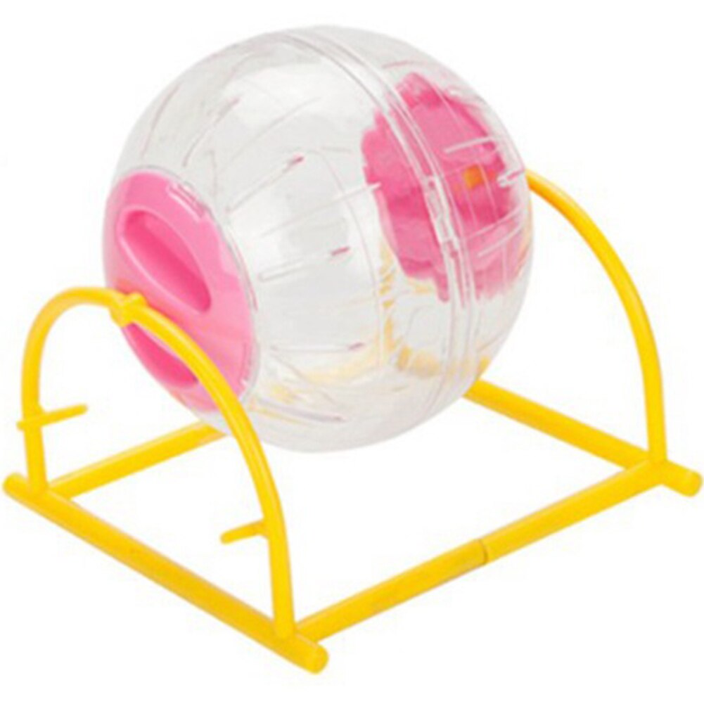 Gennemsigtig hamster kører jogging bold rack kæledyr træning hjul øvelse levering: Lyserød / 15cm