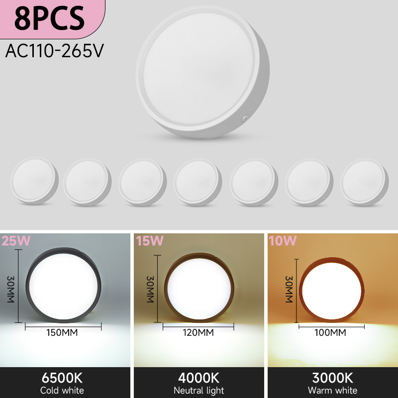 Spot Led Ceiling Light Fixture AC220V Downlight Led Ceiling Lamp Surface Mounted Spotlight for Living Room Bedroom Decoratio: Red / 4w / Blue