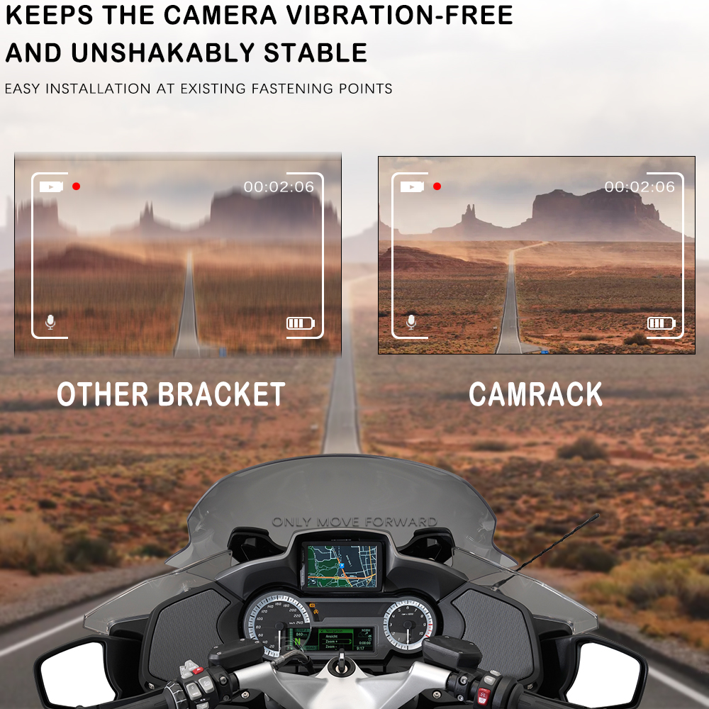 Recorder Halfter Für GoPro Kamera Halterung CamRack Motorrad Zubehör Für BMW R1200RT R 1200 RT -auf R1250RT R 1250 RT