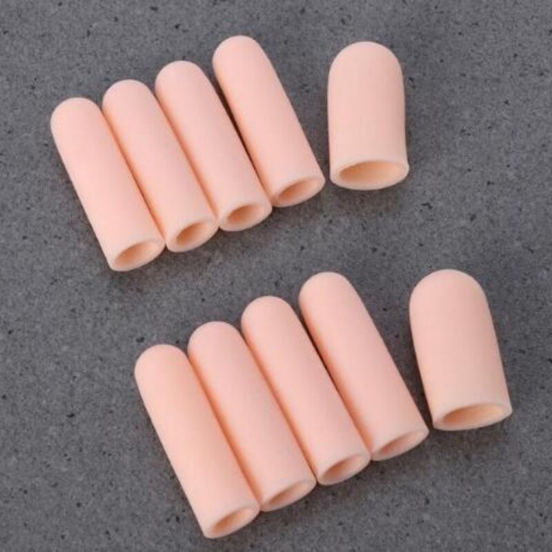 2pcs Silicone Fingers Cap Fingertip Finger Guard Anti-skid Set Finger Prevent pain and slip Protector Gloves