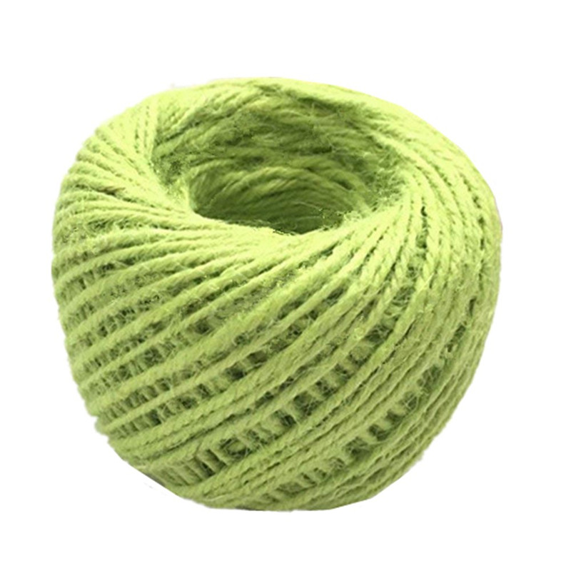 50M Natural Burlap Hessian Jute Twine Cord Hemp Rope 2mm Packing String Wedding Decoration 5BB5607: 12