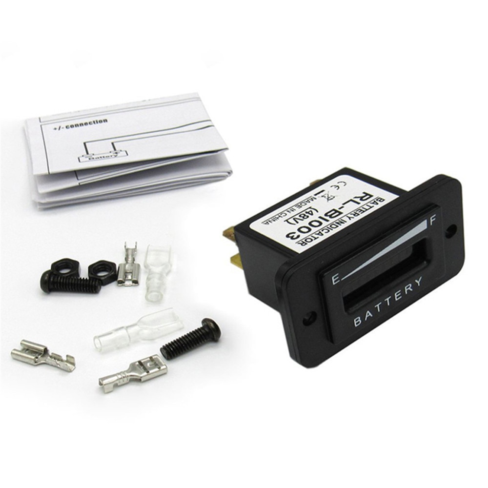 48 Volt LED Battery Indicator Meter Gauge 48v Club Car for Golf Cart Accessories Lead-acid Battery Fuel Gauge Arrivals