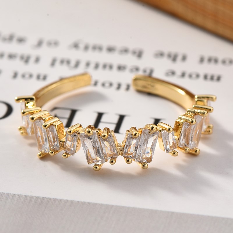 Ekopdee 2022 Koreaanse Zirconia Neo-Gothic Ringen Voor Vrouwen Goud Vinger Ring Trendy Bruiloft Sieraden: RG087-gold