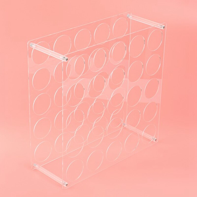 Vinyl Roll Opslag 25-Gaten Vinyl Opbergrek Acryl Organizer Meerdere Grote Gaten Display Stand