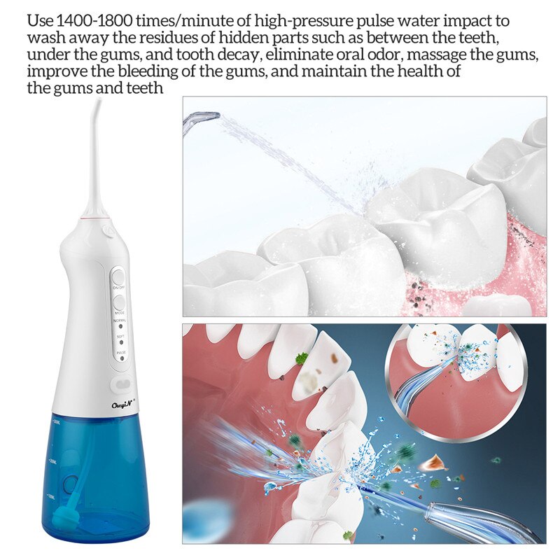 Vandpuls 300ml oral vanding tandvandstråd elektrisk rengøringsmiddel mundhygiejne tandtråd vandvanding tandtråd 50
