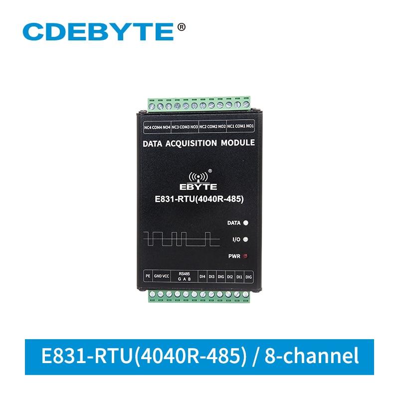 E831-RTU (4040R-485) Digitale Menge 4 Kanal Digital Eingang Relais Ausgang Modbus RTU Trockenen kontaktieren erwerb IO Controller