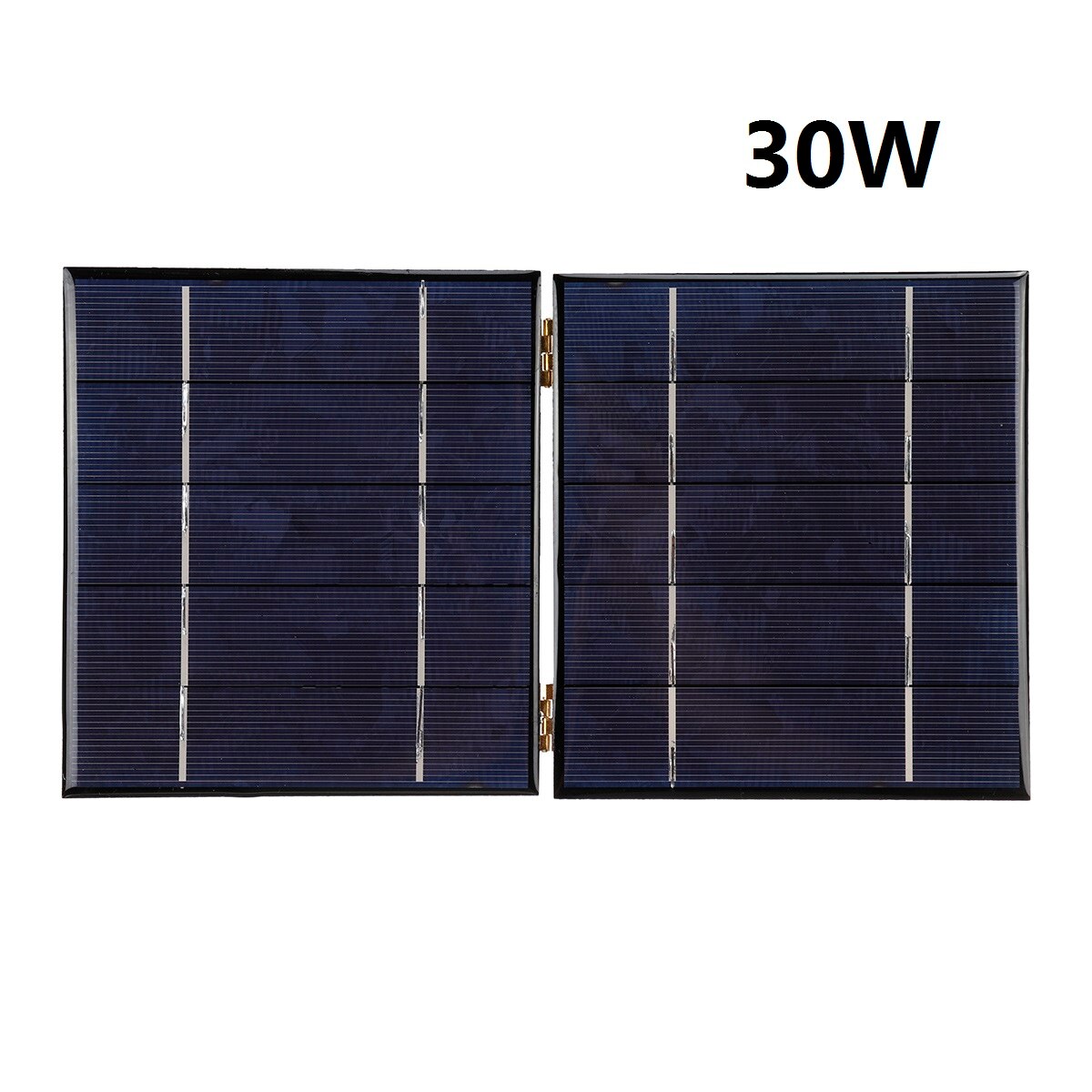 Vikbar solpanel 50w 5v solenergi solceller bank pack usb usb kabel vattentät för telefon ryggsäck camping vandring utomhus: 30w