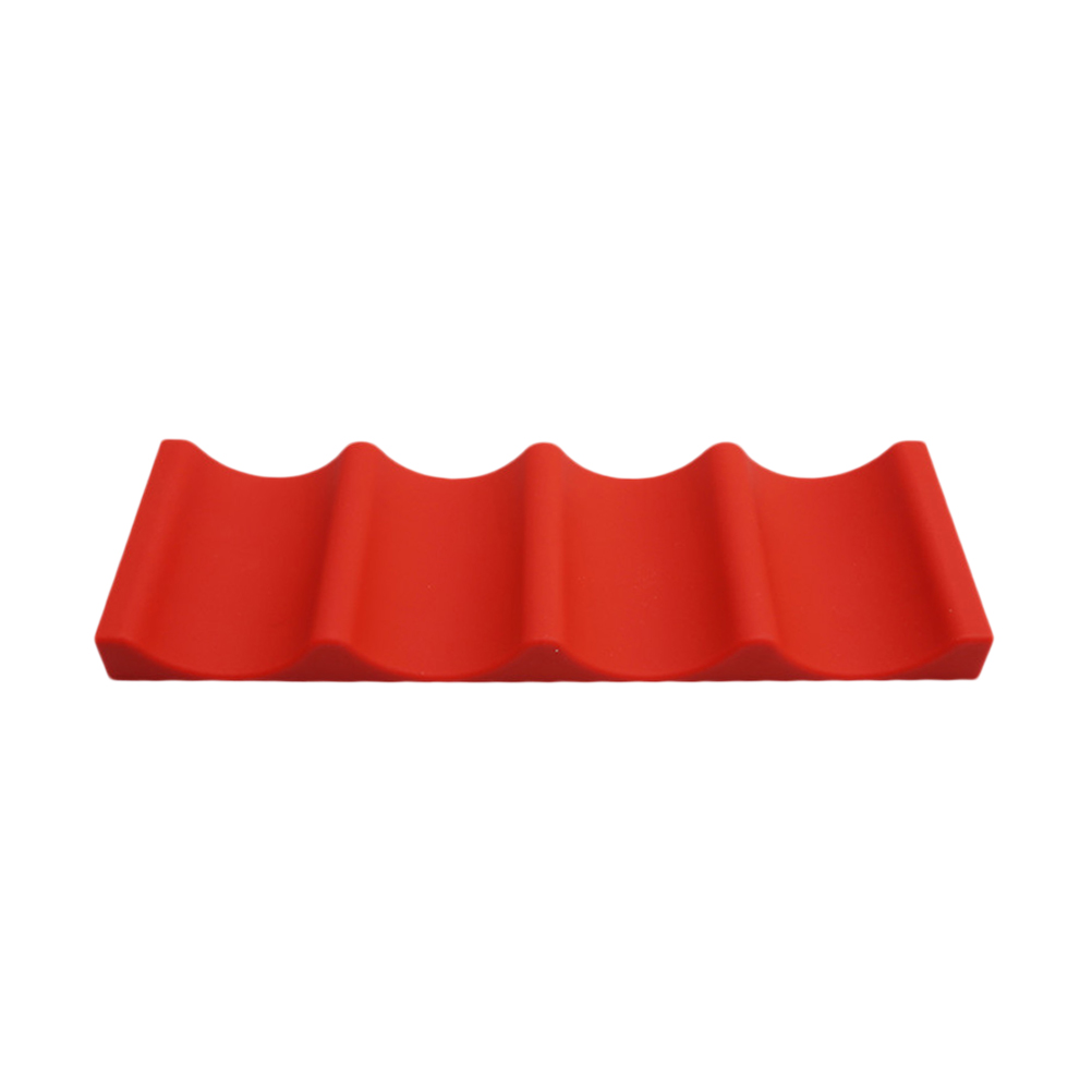 Organizador de botellas de vino y cerveza, soporte de silicona duradero para nevera, accesorios de barra de herramientas para apilar, color rojo y azul, novedad