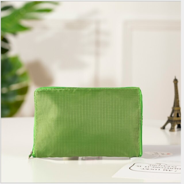 Herbruikbare milieuvriendelijke boodschappentassen met rits, opvouwbaar, klein formaat, premium, lichte opvouwbare tas: 2