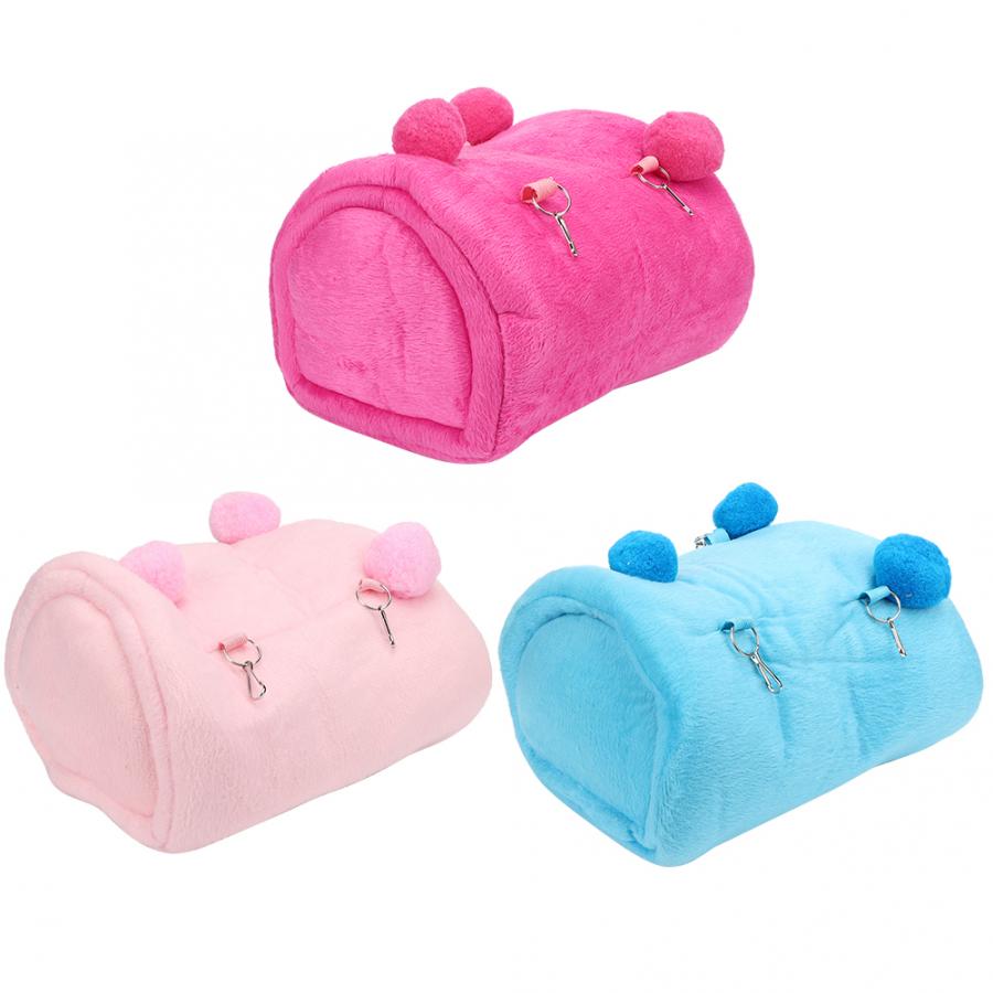 Tyk mini flannelette kæledyr hamster varm hængekøje hængende sove rede hus gynge seng til egern pindsvin hamster