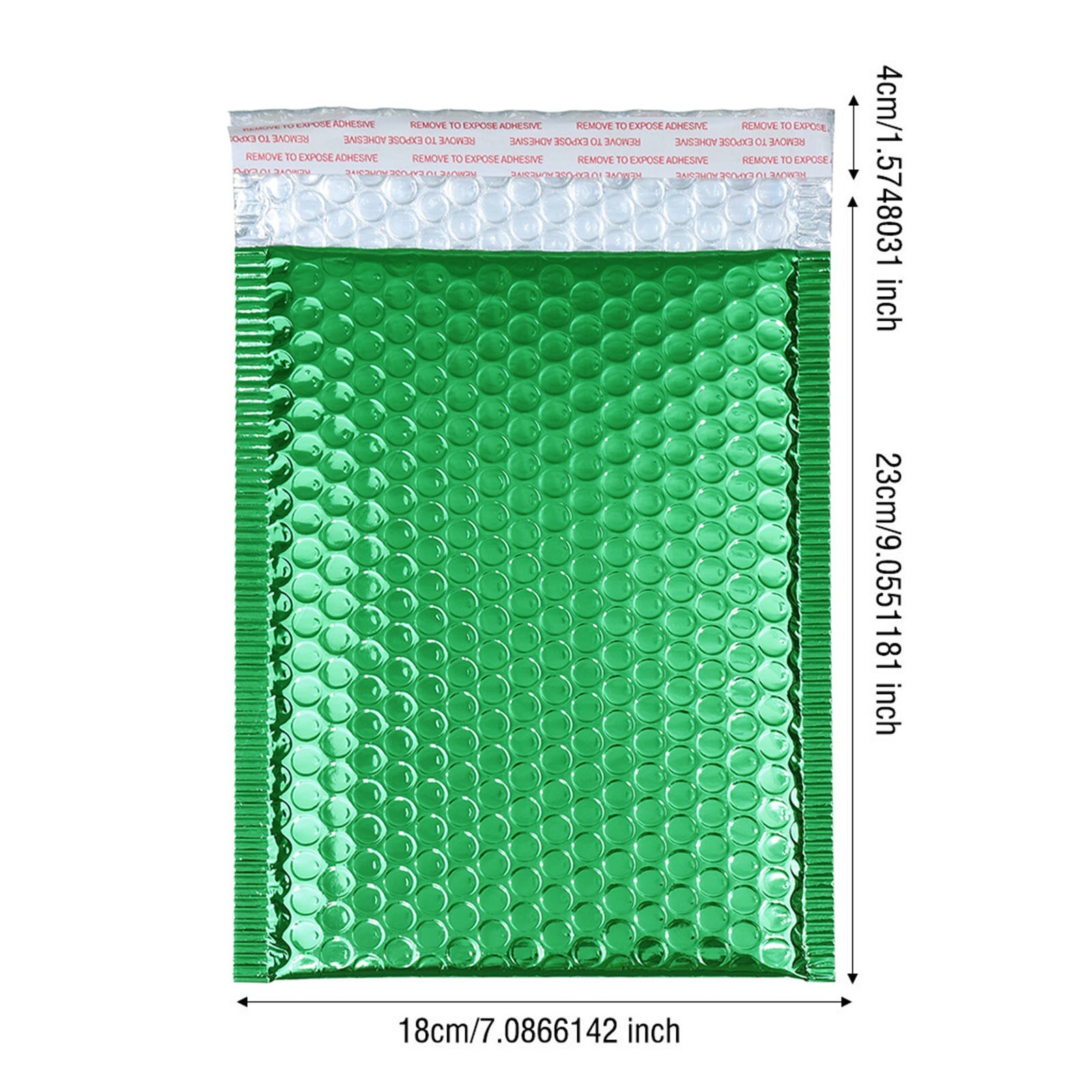 50Pcs Poly Bubble Envelop Kleuren Mail Verpakking Tassen Enveloppen Gevoerd Poly Mailer Self Seal Kleur Internet Tassen Mailers: Green18X23