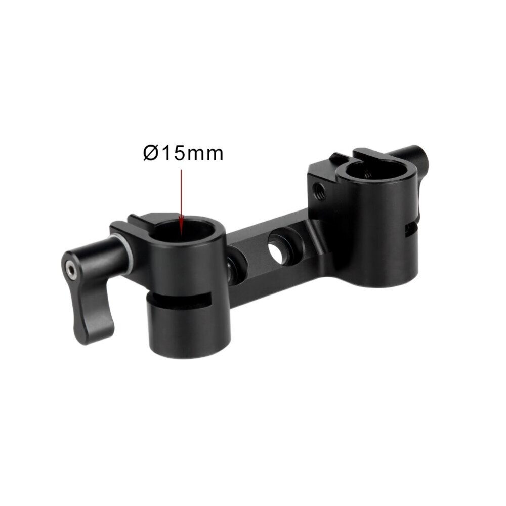 NICEYRIG – pince de tige de 15mm pour appareil photo DSLR, 1/4 pouces, Double bouchon de tige d&#39;épaule de 15mm