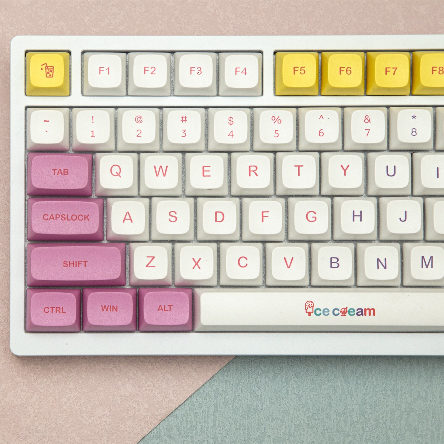 135 Toetsen Ijs Thema Keycaps Xda Profiel Pbt Dye Sublimatie Toetsenbord Keycap Voor Mx Schakelaar 61/64/68/87/96/104/108 Toetsenbord